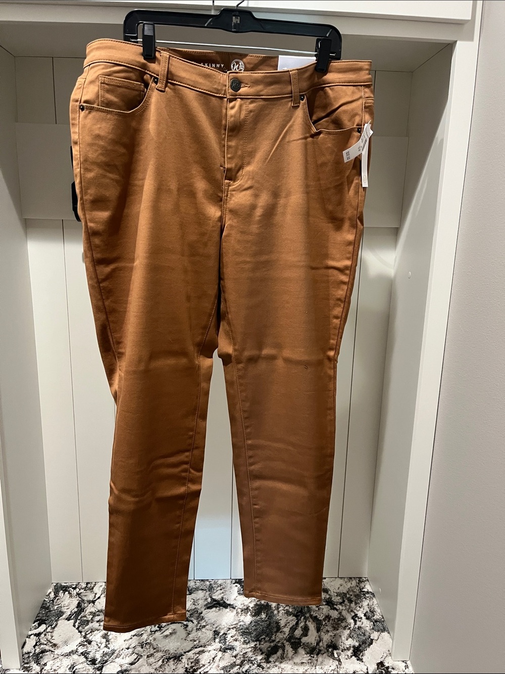 NEW dressbarn Camel Colored Stretchy Skinny Jeans